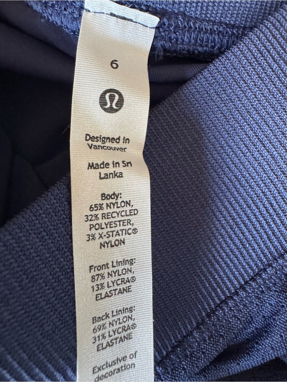 Lululemon Swiftly Tech High-Rise Skirt Tennis Golf Pickleball Skort In Blue Sz 6 - Picture 10 of 12